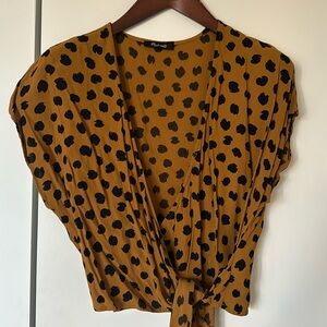 Madewell Cap Sleeve Wrap Shirt